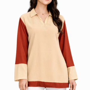 Modest Casual Collared Top