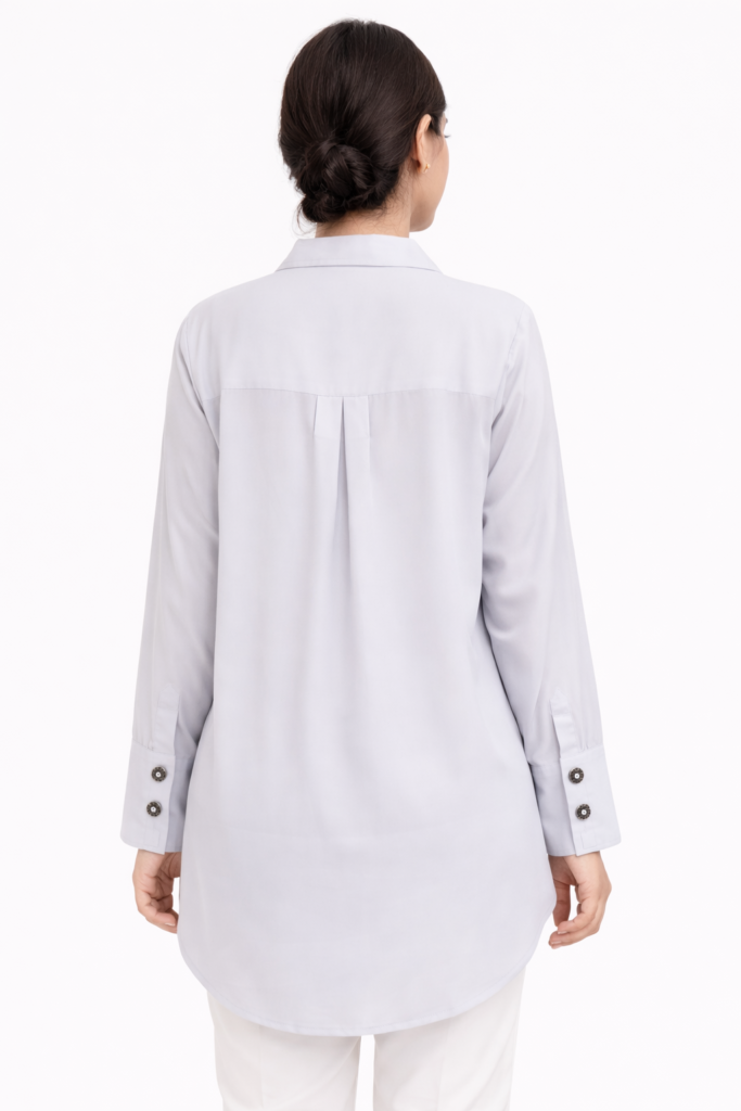 Button Cuff Long Shirt