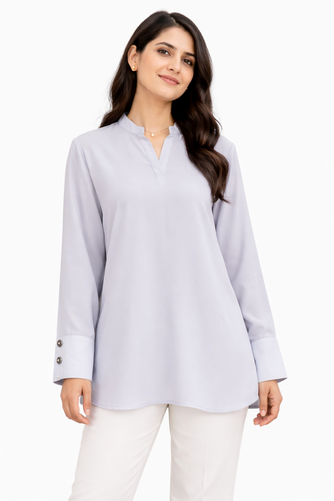 Button Cuff Long Shirt