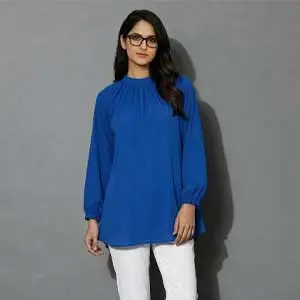women shirt in blue color